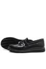 Rakerplus Siyah Rugan Loafer Çocuk Okul Ayakkabı 3050-SR.36