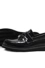 Rakerplus Siyah Rugan Loafer Çocuk Okul Ayakkabı 3050-SR.36