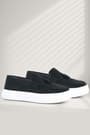 Rakerplus Black Suede Boys Classic Moccasin Shoes 3404-SN.26