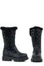 Rakerplus Black Zippered Girls Rain High Boots 9707-SCP.31
