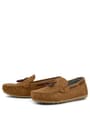 Rakerplus Tan Color Brown Boys Loafers with Velcro 3400-TABK.26