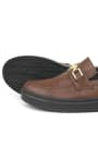 Rakerplus Tan Color Buckle Loafer Kids Classic Shoes 3051-TAB.36