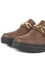 Rakerplus Tan Color Buckle Loafer Kids Classic Shoes 3051-TAB.36