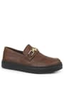 Rakerplus Tan Color Buckle Loafer Kids Classic Shoes 3051-TAB.36