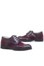 Rakerplus Titan Bordo Rugan Nubuk Bağcıklı Klasik Erkek Çocuk Ayakkabı 3065-BORRN-B.36