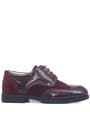 Rakerplus Titan Bordo Rugan Nubuk Bağcıklı Klasik Erkek Çocuk Ayakkabı 3065-BORRN-B.36