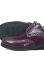 Rakerplus Titan Bordo Rugan Nubuk Bağcıklı Klasik Erkek Çocuk Ayakkabı 3065-BORRN-B.36