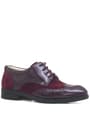 Rakerplus Titan Bordo Rugan Nubuk Bağcıklı Klasik Erkek Çocuk Ayakkabı 3065-BORRN-B.36