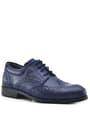 Rakerplus Titan Navy Blue Matte Laced Up Boys Classic Shoes 3060-LM-B.36
