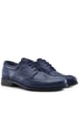 Rakerplus Titan Navy Blue Matte Laced Up Boys Classic Shoes 3060-LM-B.36