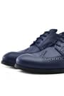 Rakerplus Titan Navy Blue Matte Laced Up Boys Classic Shoes 3060-LM-B.36