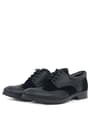 Rakerplus Titan Black Matte Laced Up Classic Shoes 3065-SMN-B.37