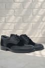 Rakerplus Titan Black Matte Laced Up Classic Shoes 3065-SMN-B.37
