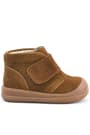 Rakerplus Yoohoo Genuine Leather Tan Unisex Baby Boots With Velcro R400-TAB.19