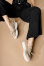Roxie Ten Püskül Detaylı Süet Oxford Loafer Ayakkabı