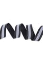 Siyah Reflektörlü 10 mm 5 mt Yansıtıcı Dokuma Şerit Bant B-0101-SGR