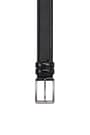 3.5 cm Classic Black Patent Leather Men Belt