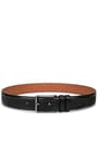 3.5 cm Classic Black Patent Leather Men Belt