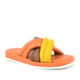 Orange Cross Banded Women's Slippers