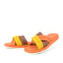 Orange Cross Banded Women's Slippers