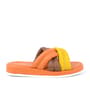 Orange Cross Banded Women's Slippers