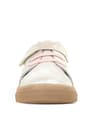 Genuine Leather Soft Pink Shiny Elastic Banded Kids Shoes C1670-PUSP.20