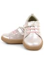 Genuine Leather Soft Pink Shiny Elastic Banded Kids Shoes C1670-PUSP.20