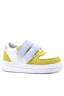 Artico Hellsa Kids White Yellow Velcro Sneakers