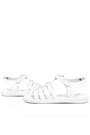 Artico Bellini White Genuine Leather Vaketa Girls' Sandals