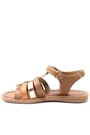 Artico Bellini Genuine Leather Vaketa Brown Tan Girls' Sandals
