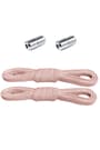 Adjustable 1 Pair of 6 MM Rubber Practical Laces with Powder Screw Capsule Tips BGCK-0007-PU