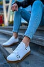CH191 CKT Side Buckle Erkek Ayakkabı BEYAZ