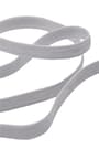 Gri 12 mm 5 mt Dayanıklı Sert Yassı Elastik Şerit Lastik B-0104-GR-12