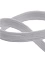 Gri 20 mm 5 mt Dayanıklı Sert Yassı Elastik Şerit Lastik B-0104-GR-20