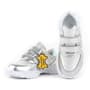 Rakerplus Genuine Leather Silver Velcro Sneakers For Girls