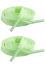 Fosforlu Neon Yeşil 1 cm Kalınlığında 1 Çift Yassı Spor Ayakkabı Bağcığı