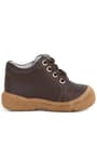Soft Genuine Leather Zippered Brown Baby Boots