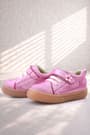 Anatomical Genuine Leather Soft Pink Floral Velcro Girls' Shoes