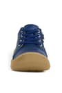 Soft Genuine Leather Zippered Navy Blue Baby Boots