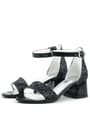Black Suede Heels Thick Girls High Heeled Shoes