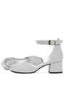 Merida Silvery Silvery Thick Heels Girls Heeled Shoes