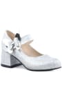 Winx Silvery Shiny Butterfly Kids Girls Heeled Shoes