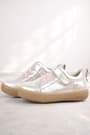 Genuine Leather Soft Pink Shiny Elastic Banded Kids Shoes