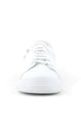 Hakiki Deri Kadın Beyaz Bağcıklı Yıldızlı Sneaker Ayakkabı