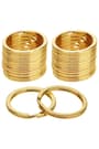 30 Adet Altın Renk 3 cm Metal Anahtarlık Halkası