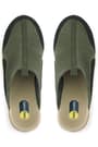 Heep Medical Genuine Leather Khaki Black Cream Based Comfort Sports Slippers BT52-HKSKR.40