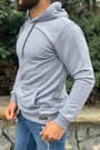 Kapüşonlu Sweatshirt GRI