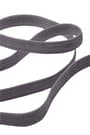 Koyu Gri 12 mm 5 mt Dayanıklı Sert Yassı Elastik Şerit Lastik B-0104-KGR-12