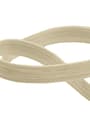 Krem Rengi 12 mm 5 mt Dayanıklı Sert Yassı Elastik Şerit Lastik B-0104-KR-12