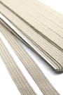 Krem Rengi 6 mm 5 mt Dayanıklı Sert Yassı Elastik Şerit Lastik B-0104-KR-6